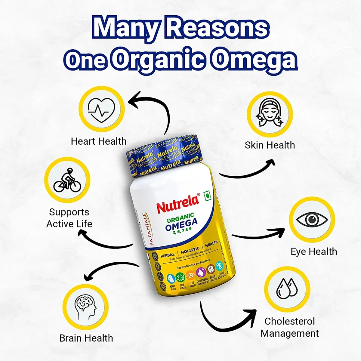 Patanjali Nutrela Organic Omega 3,6,7,9